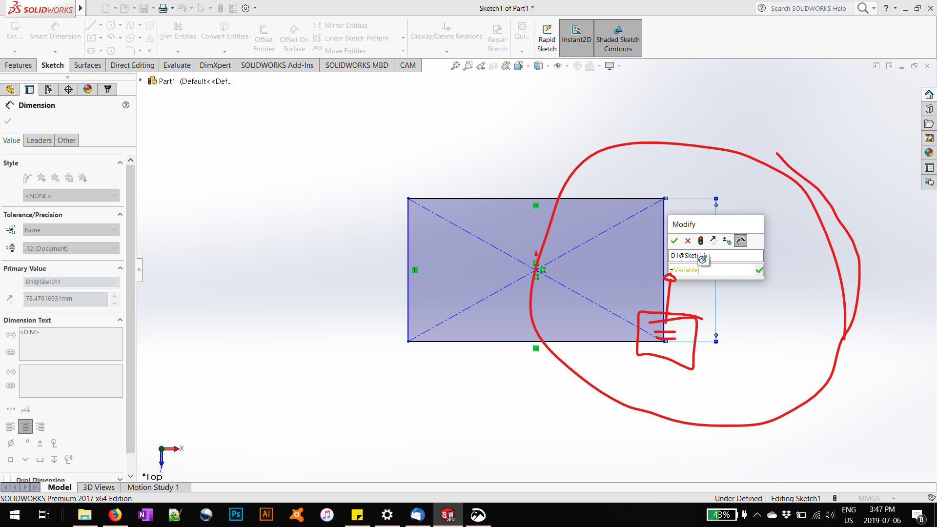insert parametric in drawing